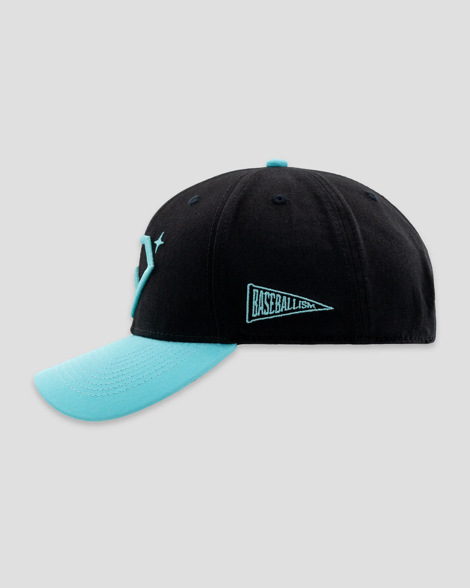 A Game So Fine Shallow Crown Fan Cap - Black - Image 3