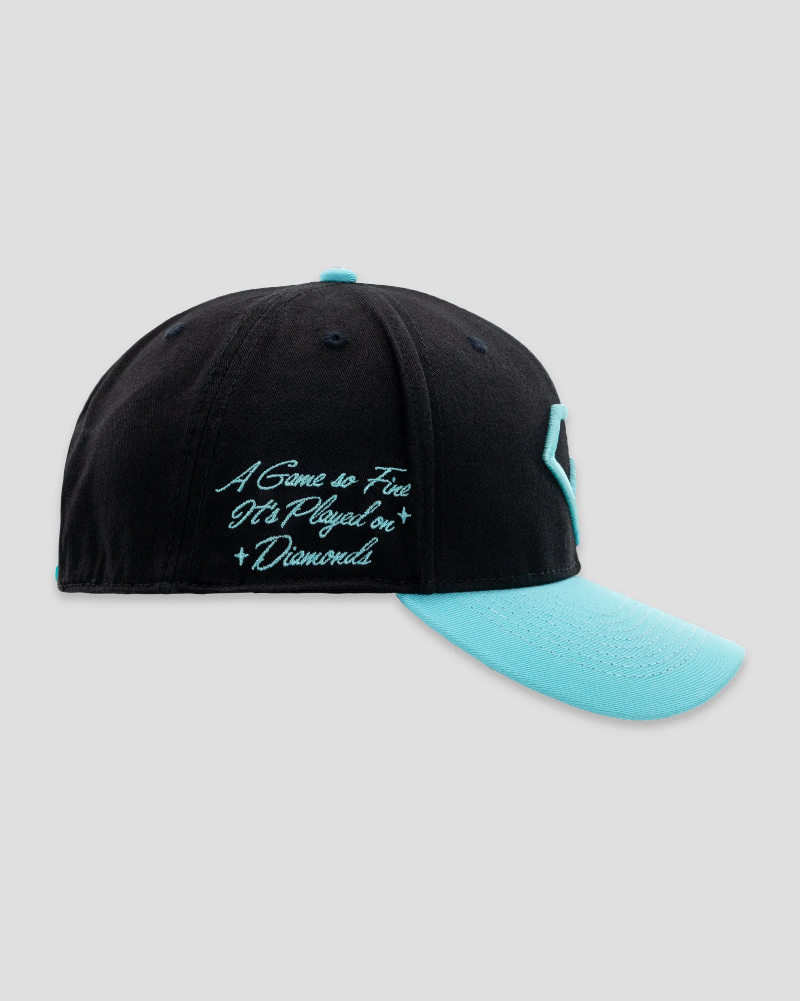 A Game So Fine Shallow Crown Fan Cap - Black - Image 4