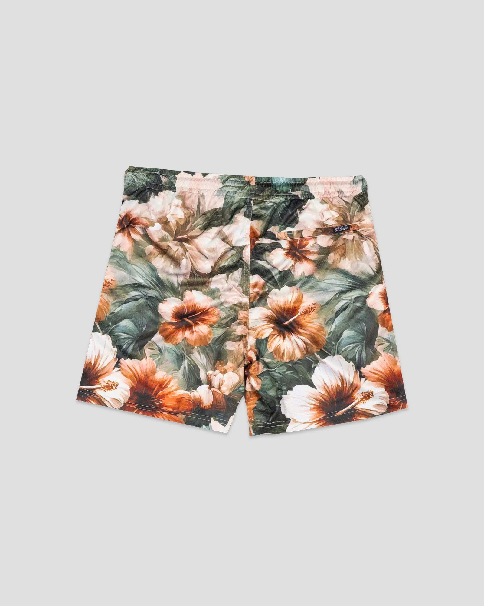Aloha Hibiscus Pattern Diamond Air Mesh Shorts - Youth - Image 2
