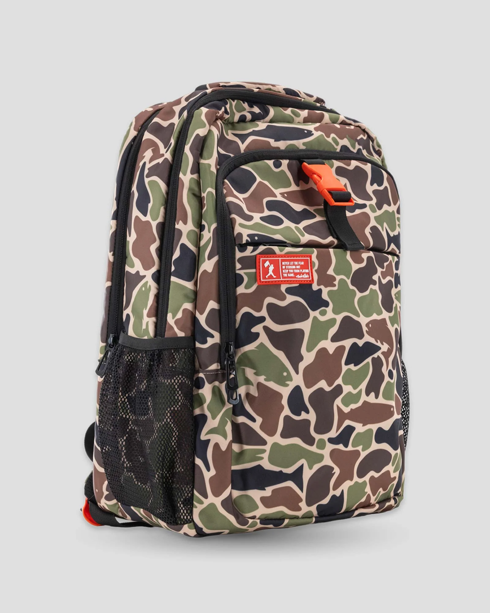 Angler Camo No Fear Cap Clip Backpack - Image 2
