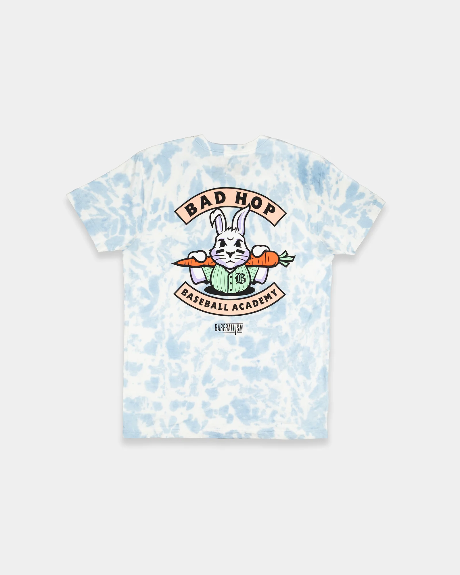 Bad Hop Baseball Academy T-Shirt - Blue Tie Dye