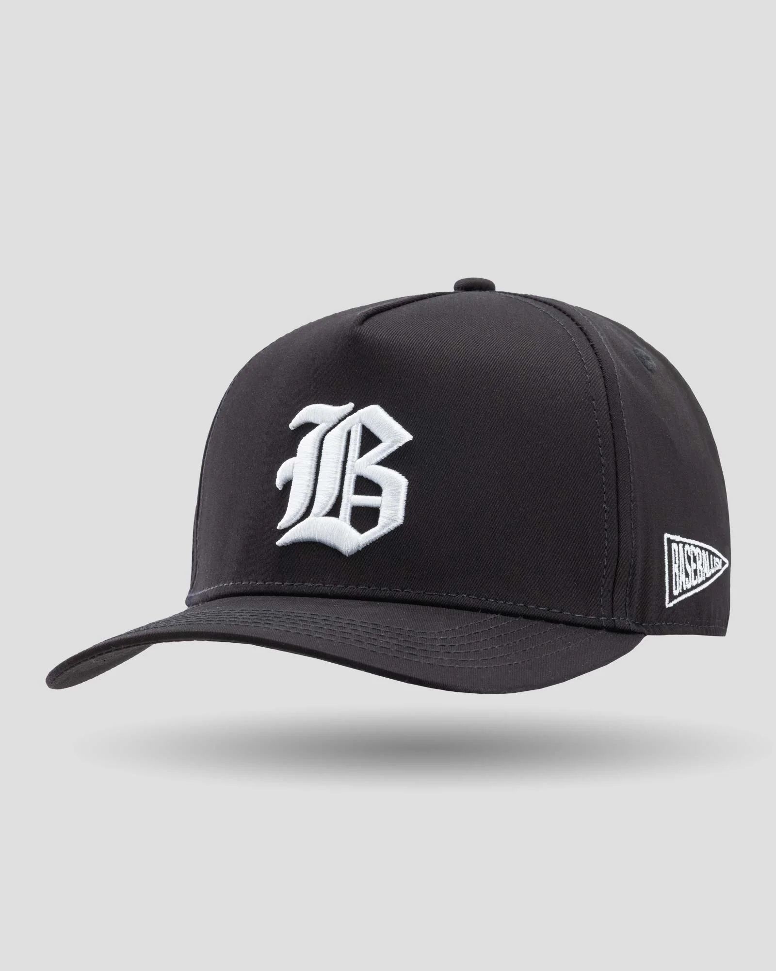 Ballplayer B Five Panel Cap - Black