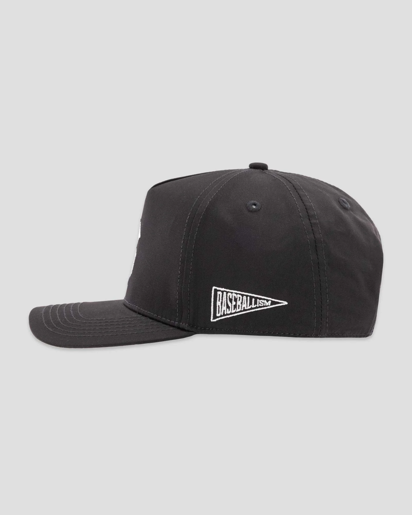 Ballplayer B Five Panel Cap - Black - Image 3