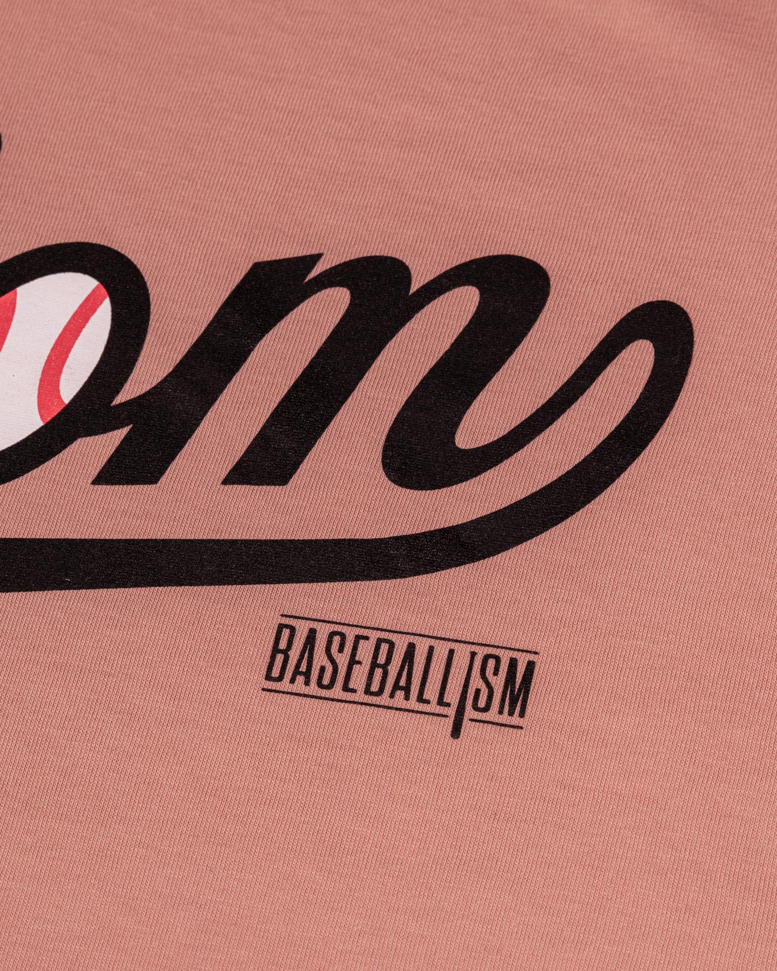 Baseball Mom Warm-Up Tee - Blush Quartz - Image 3