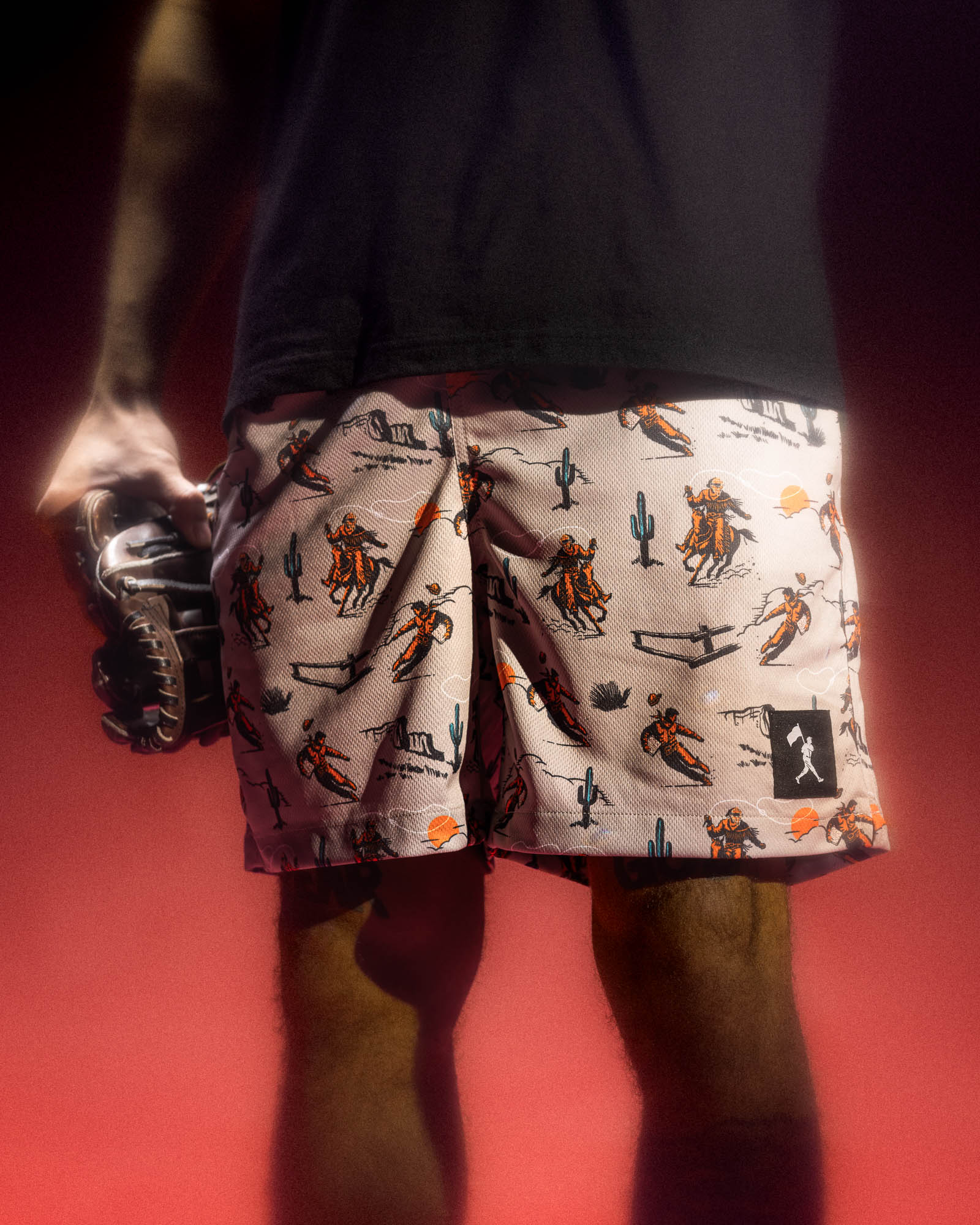 Baseballism Bullpen Diamond Air Mesh Shorts - Tan - Image 6