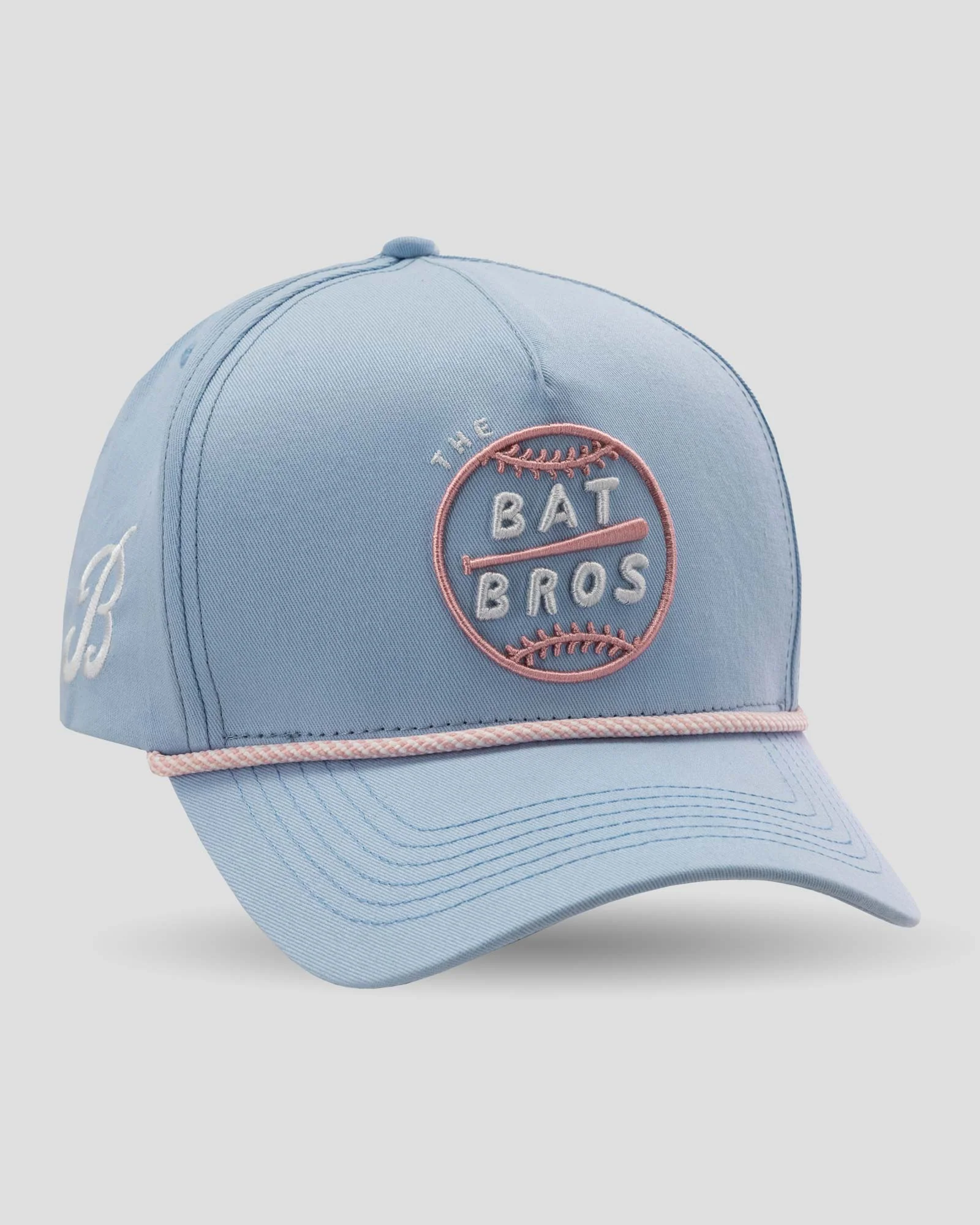 Bat Bros Five Panel Cap - Light Blue
