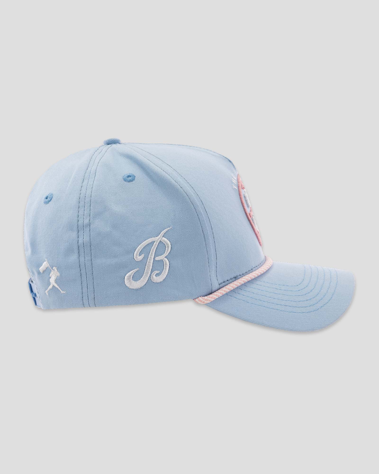 Bat Bros Five Panel Cap - Light Blue - Image 3