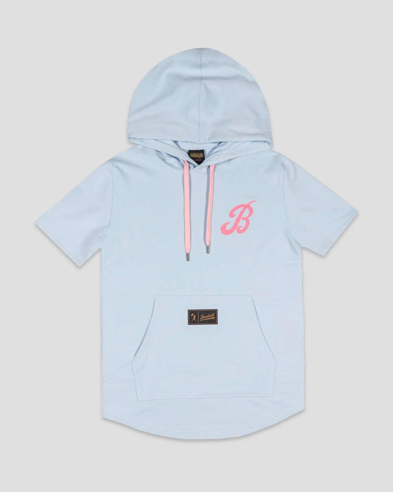 Bat Bros Short Sleeve Hoodie - Cotton Candy