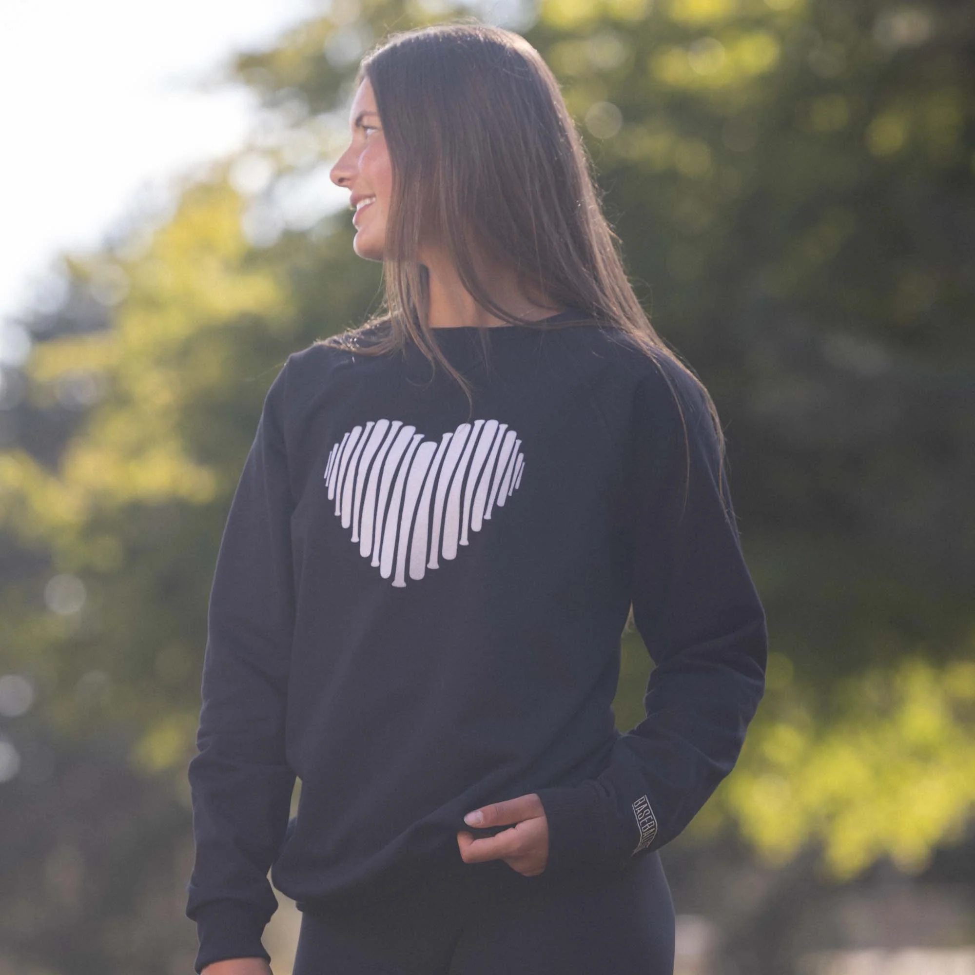 Bat Heart Crew Neck - Women's - Image 4