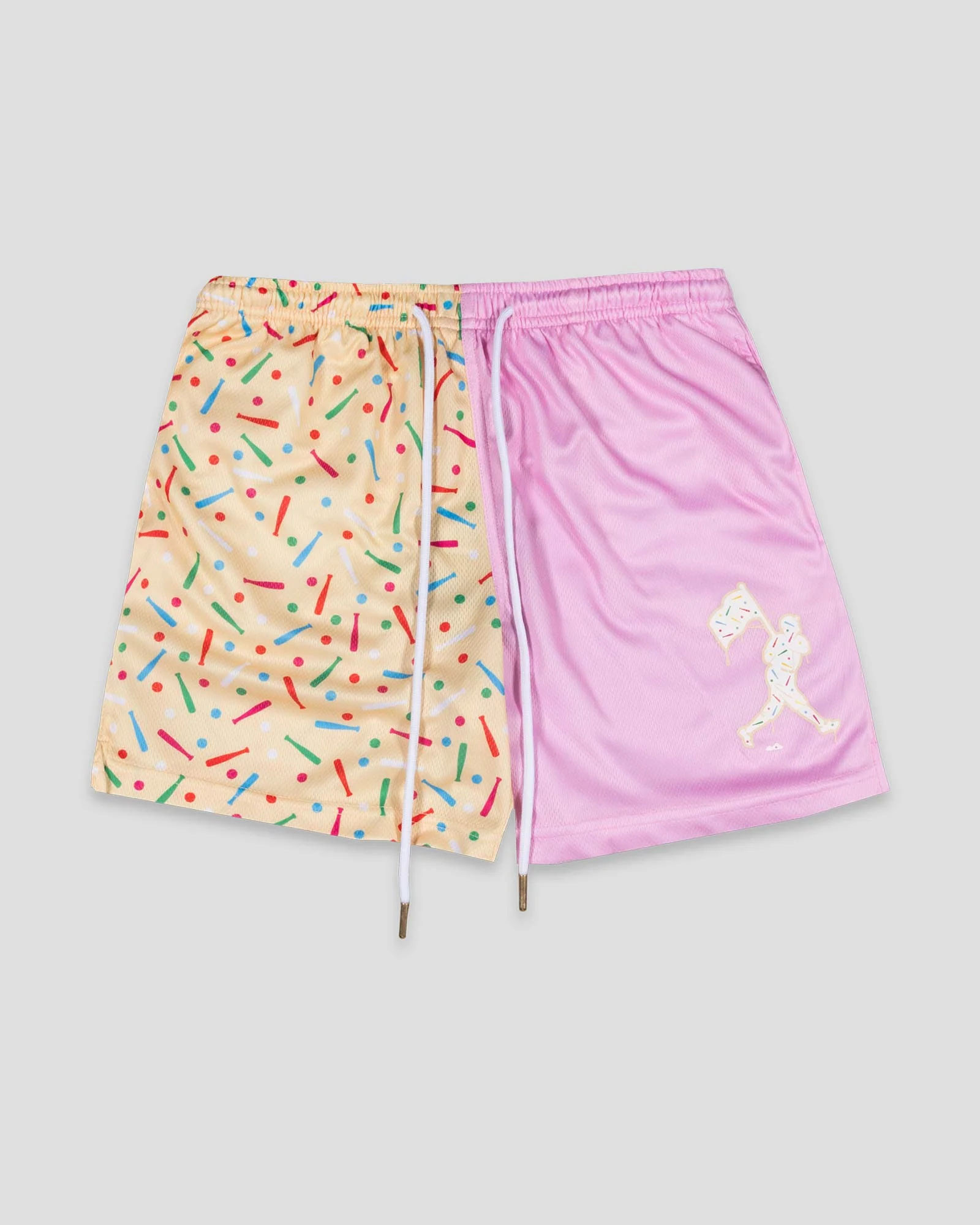 Batter Up Bakery Confetti Cupcake Diamond Air Mesh Shorts