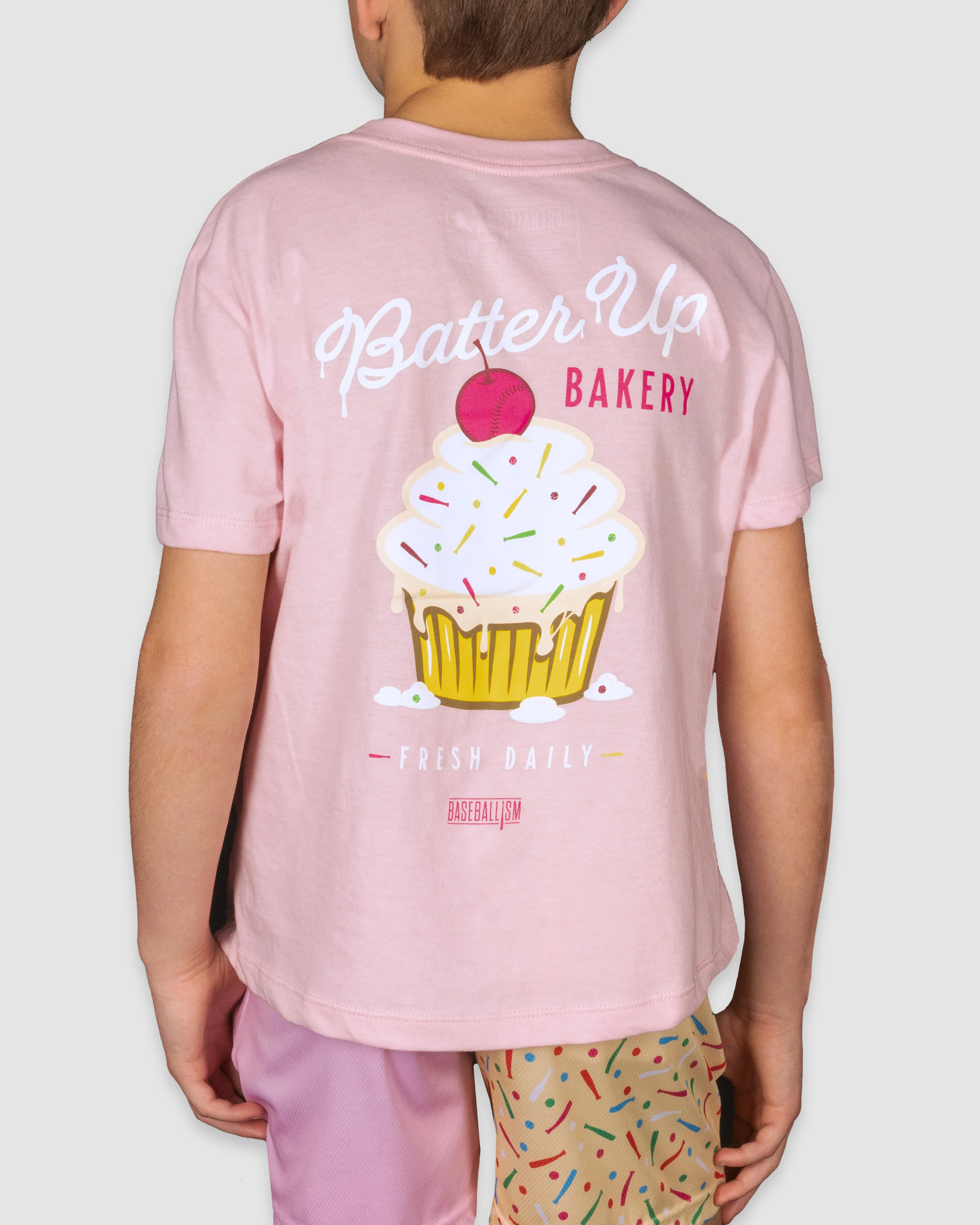 Batter Up Bakery Confetti Cupcake T-Shirt - Youth - Image 3