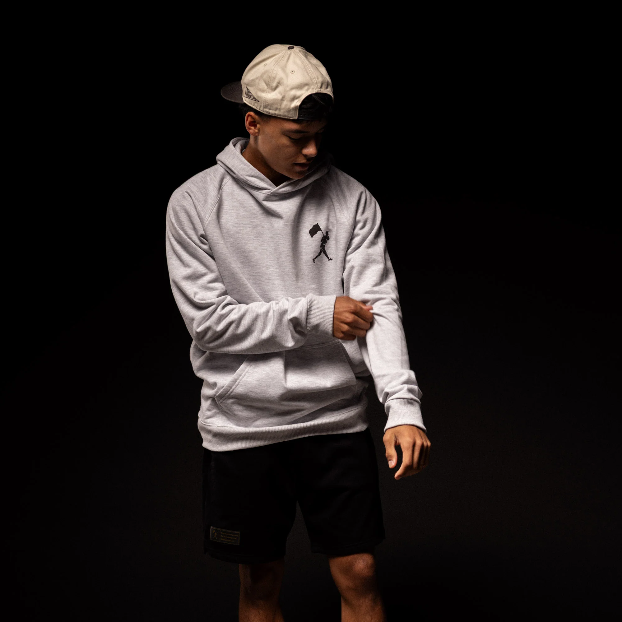 Branded Hoodie - Heather White - Image 2