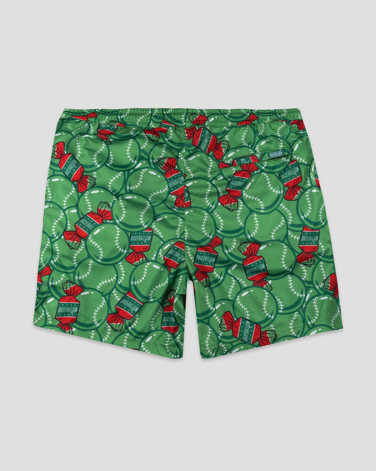 Bubbles and Doubles Diamond Air Mesh Shorts - Walk-Off Watermelon - Image 3