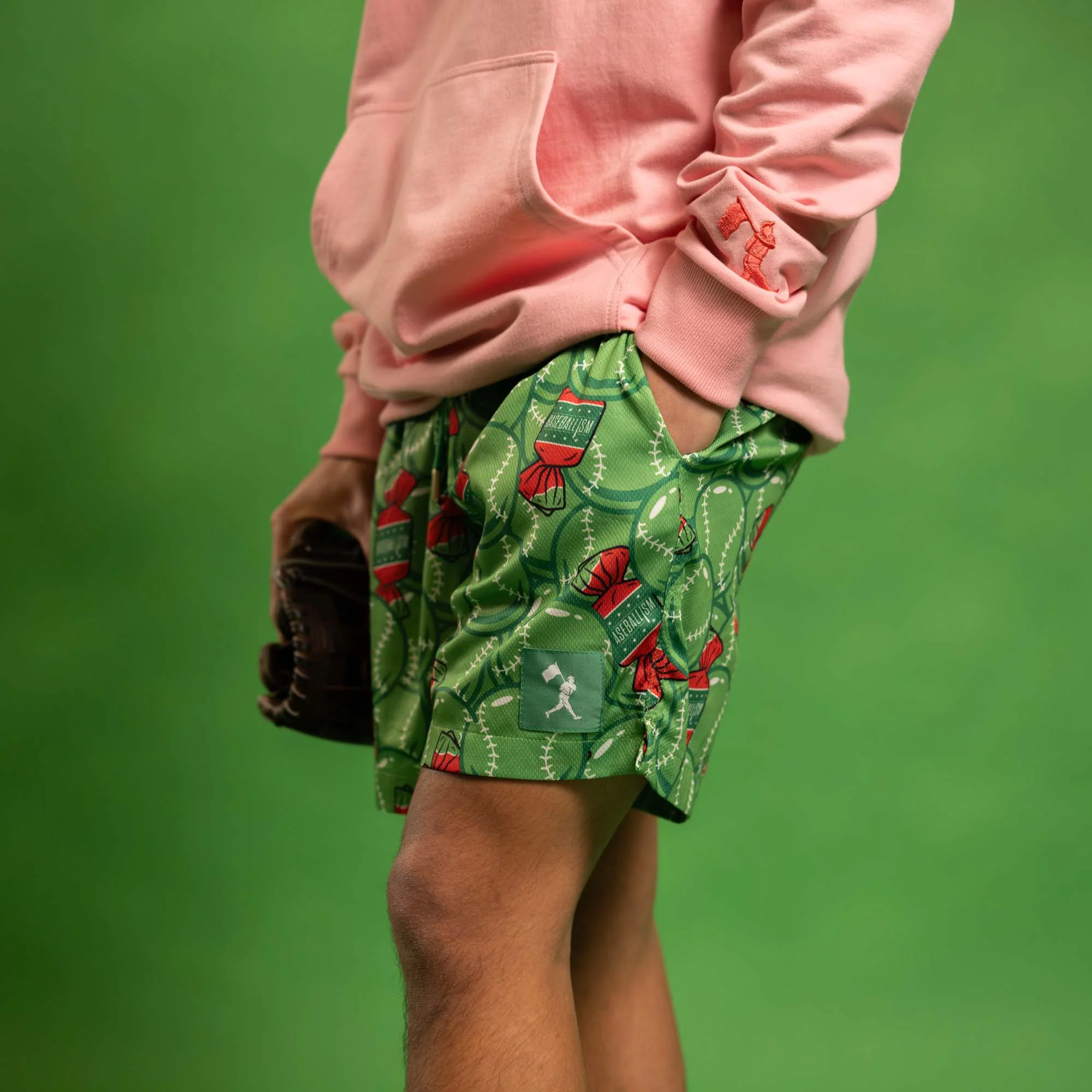 Bubbles and Doubles Diamond Air Mesh Shorts - Walk-Off Watermelon - Image 7