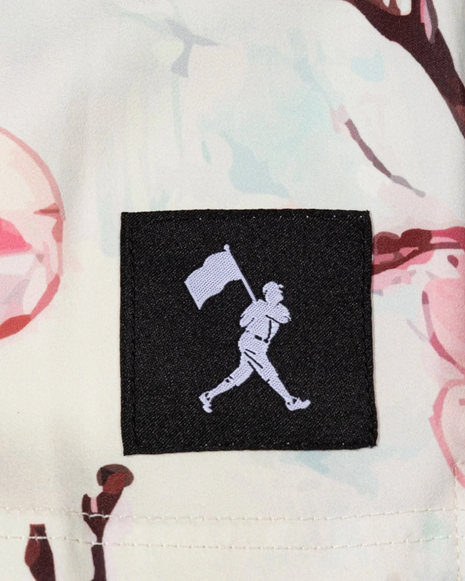 Cherry Blossom Baseball Diamond Lux Satin Shorts - Image 3