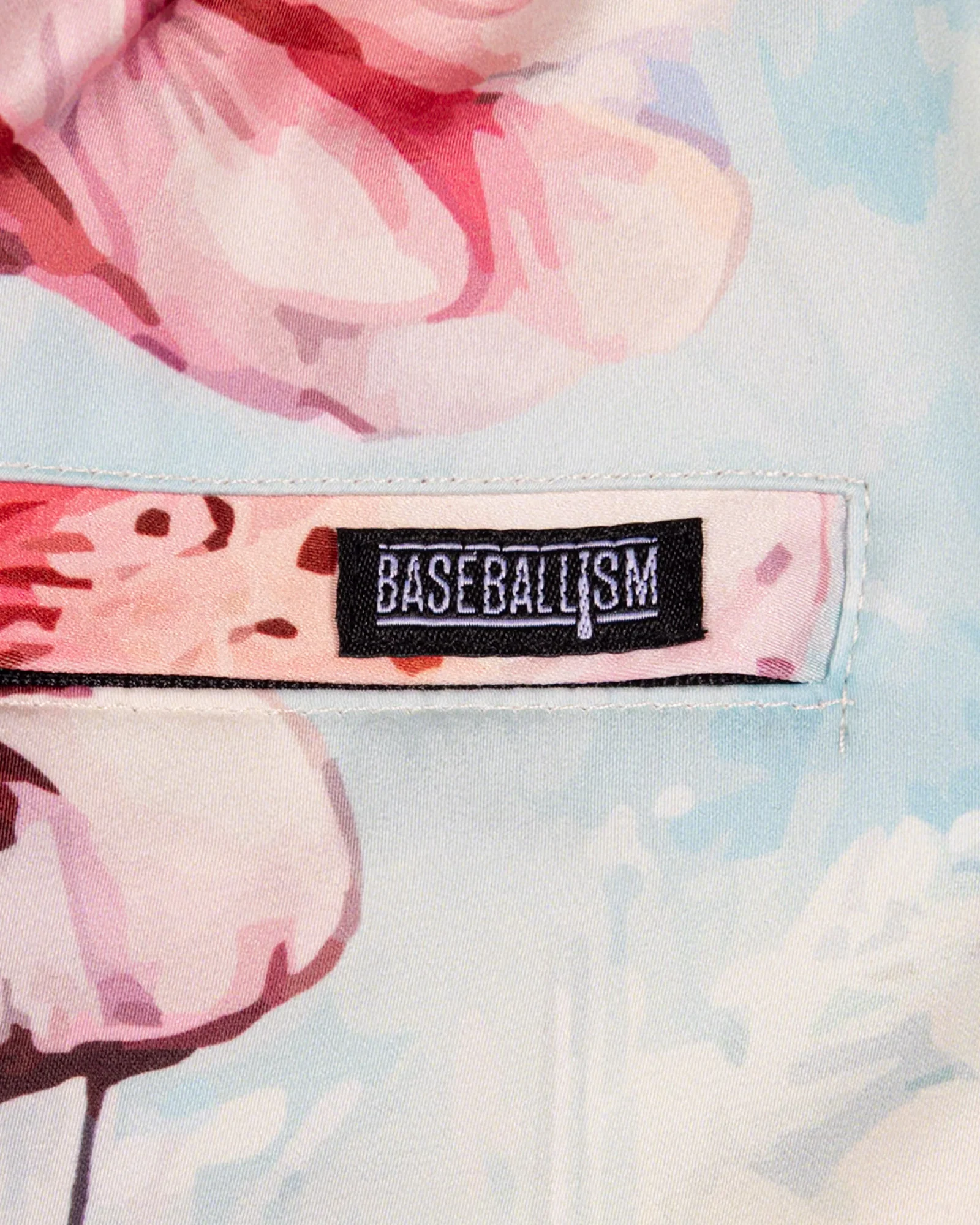 Cherry Blossom Baseball Diamond Lux Satin Shorts - Baltimore Orioles - Image 5