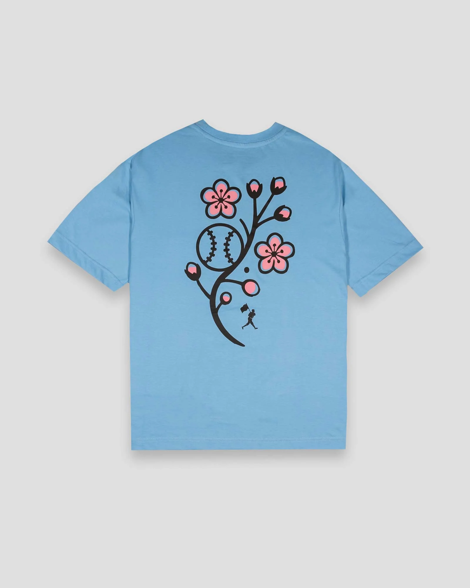 Cherry Blossom Baseball - Pima Cotton T-Shirt - Image 2