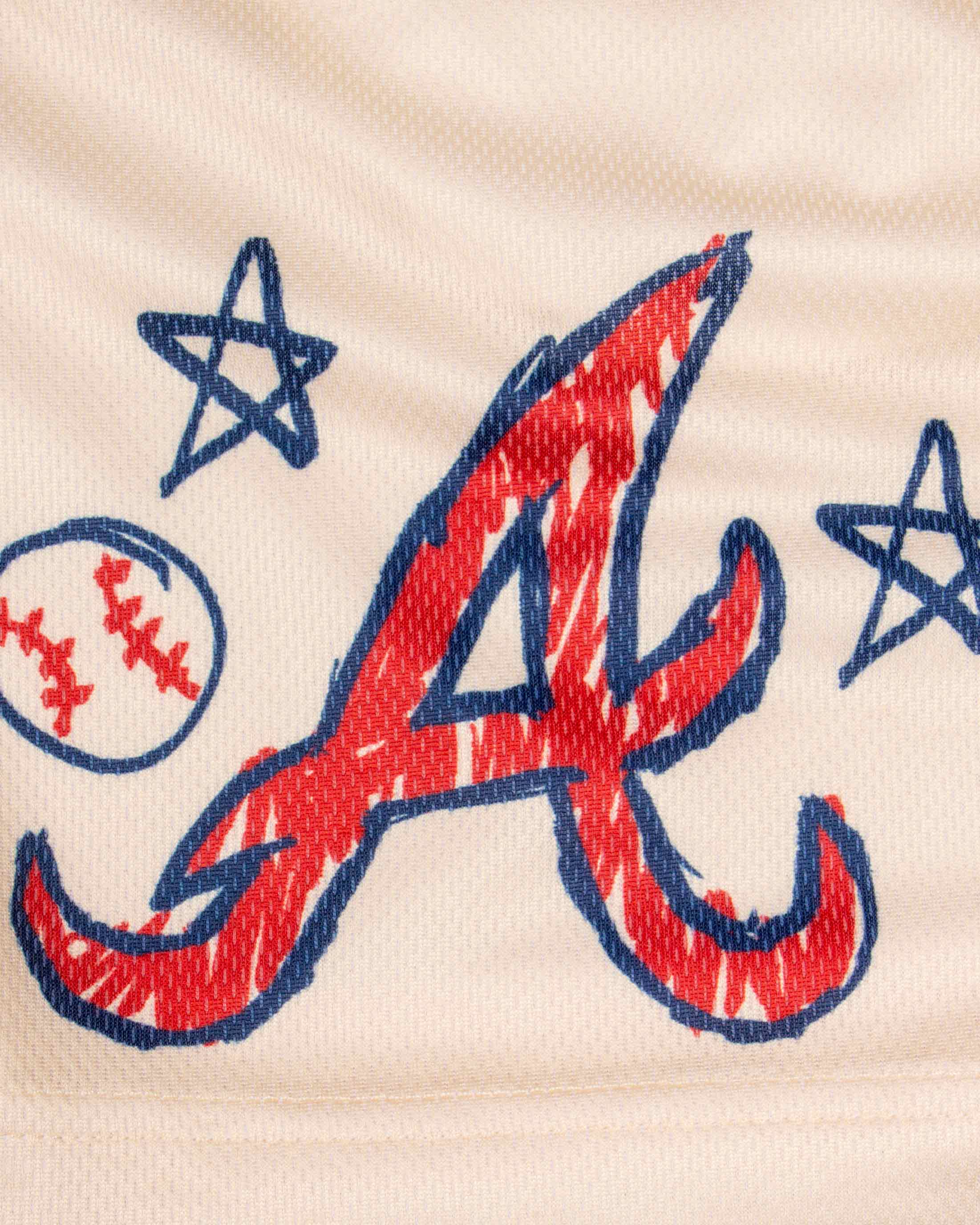 Crayon Series Diamond Air Mesh Shorts - Atlanta Braves - Image 3