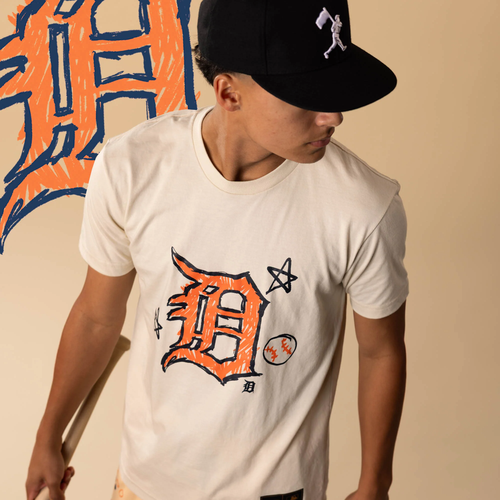 Crayon Series T-Shirt - Detroit Tigers - Image 3