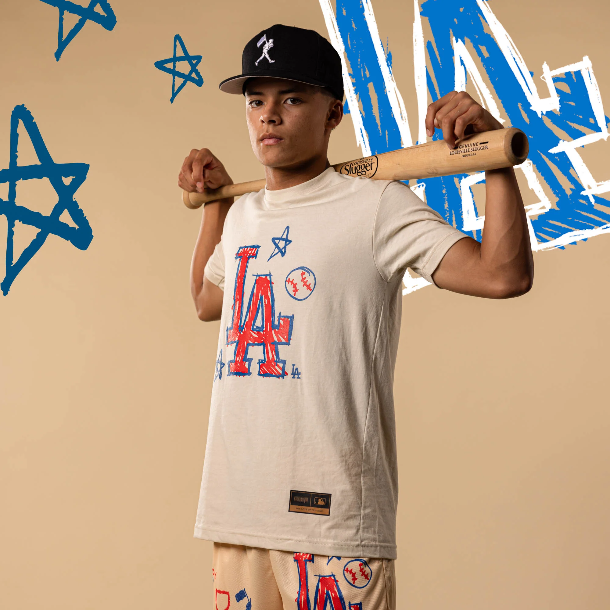 Crayon Series T-Shirt - Los Angeles Dodgers - Image 3