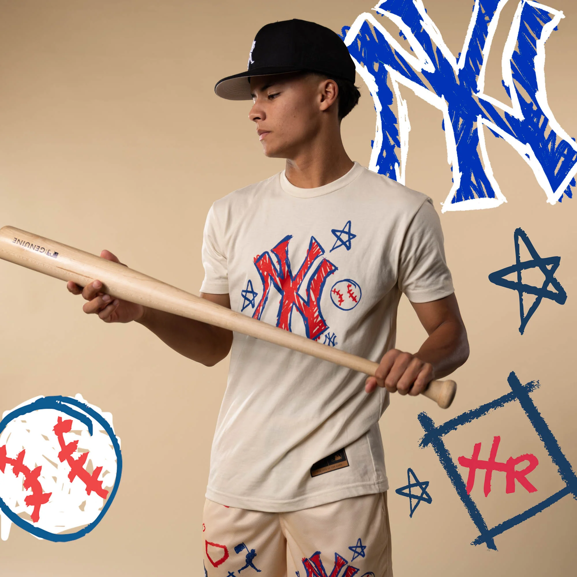 Crayon Series T-Shirt - New York Yankees - Image 3