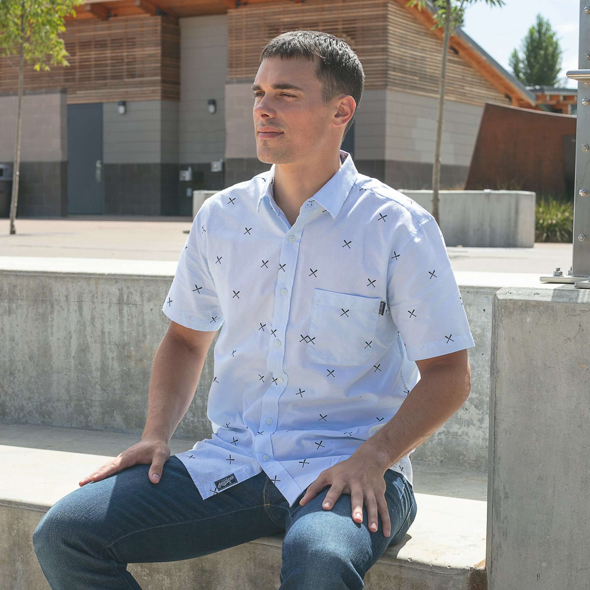 Crossed Bats - Oxford Button Down - Image 3