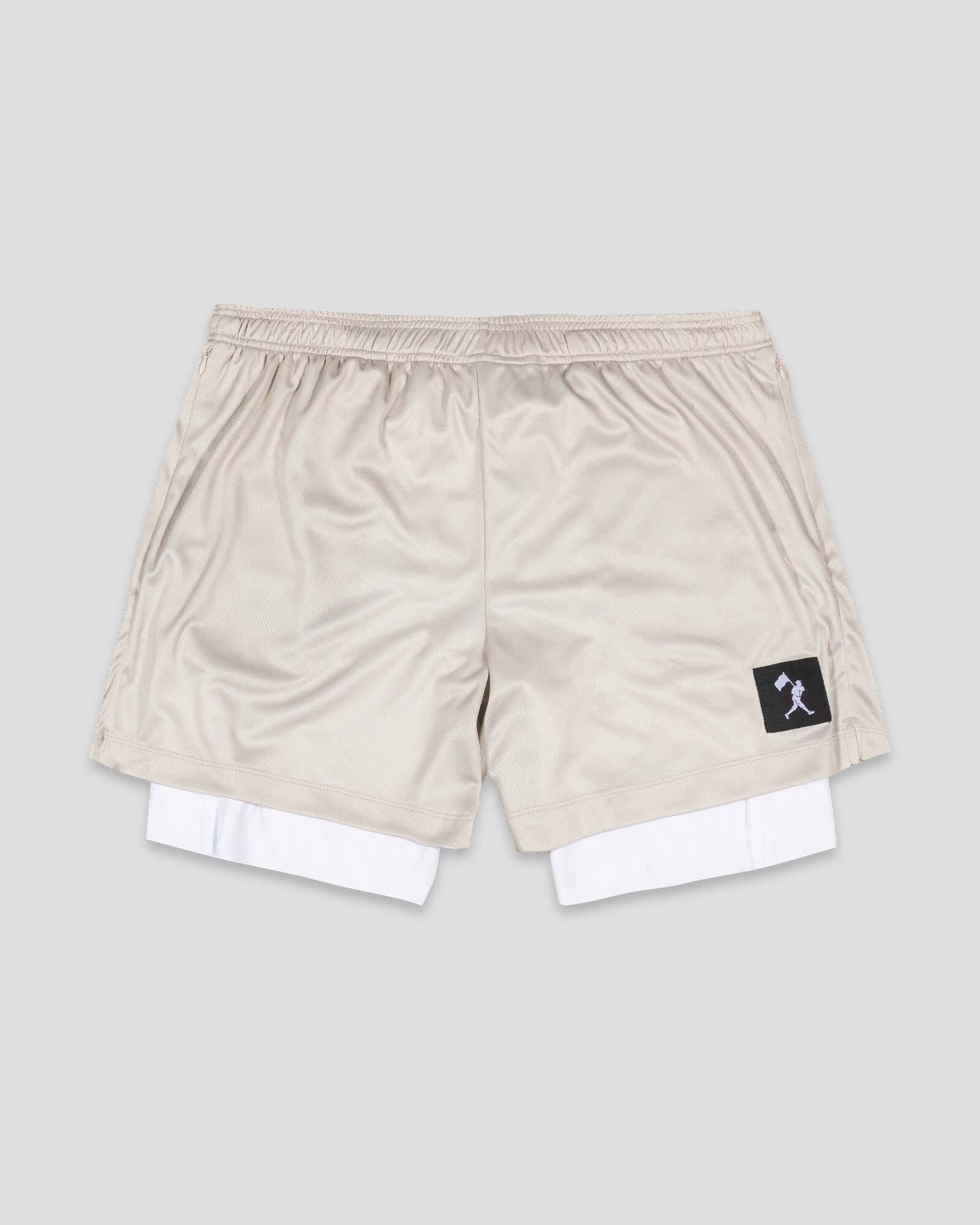 Diamond Air Liner Mesh Training Shorts (Cream)