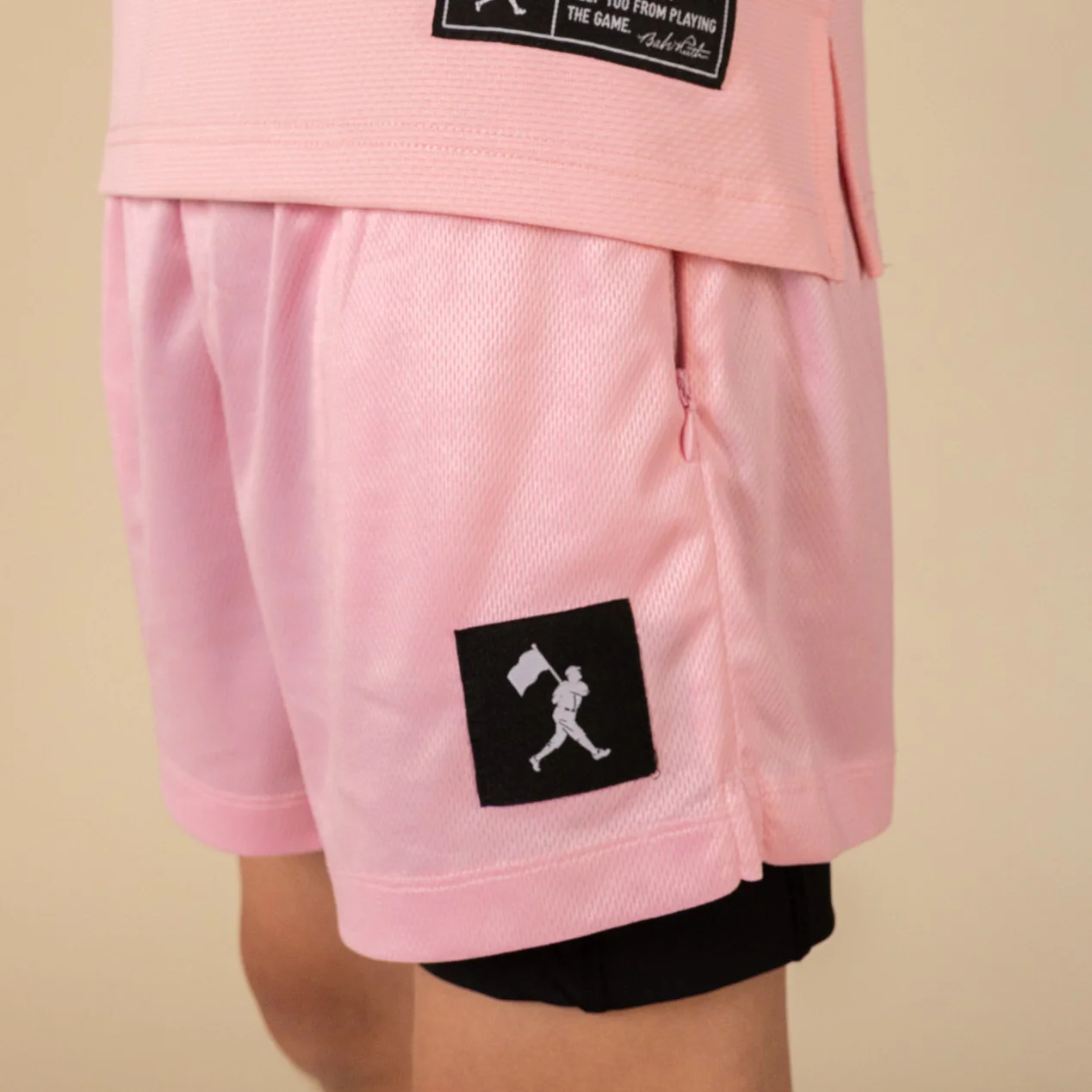 Diamond Air Liner Mesh Training Shorts (Pink) - Youth - Image 4