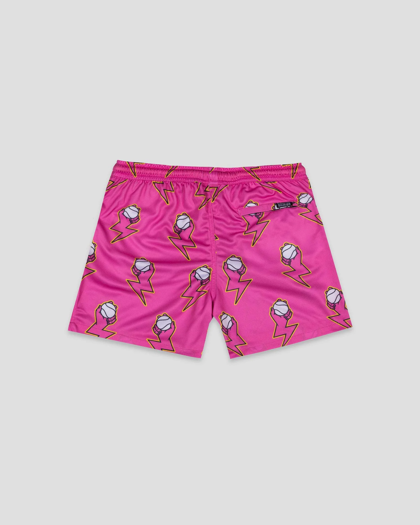 Electric Arms Diamond Air Mesh Shorts (Pink) - Youth - Image 2
