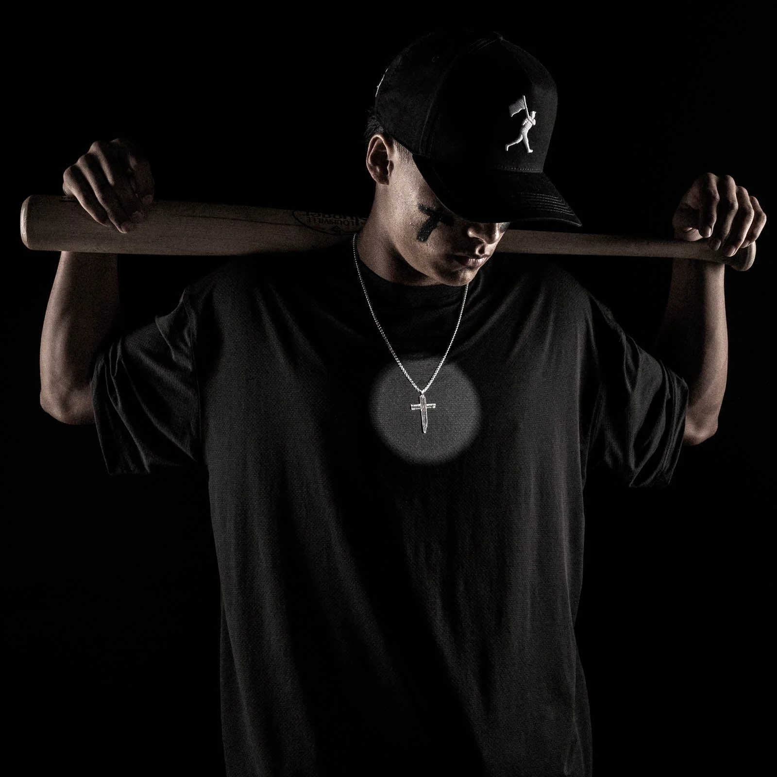 Eye Black Cross Necklace - Image 3