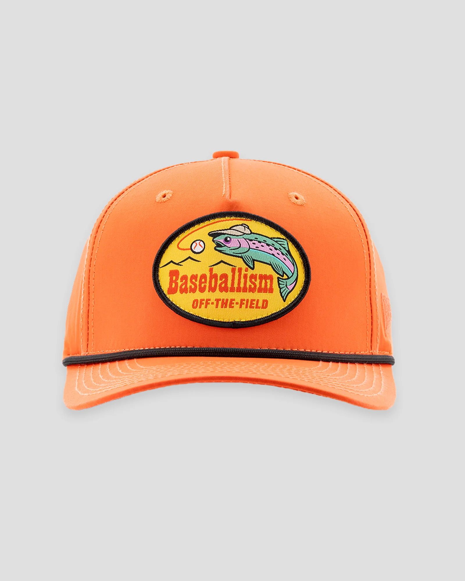 Fishing Club Patch Rope Cap - Orange - Image 2