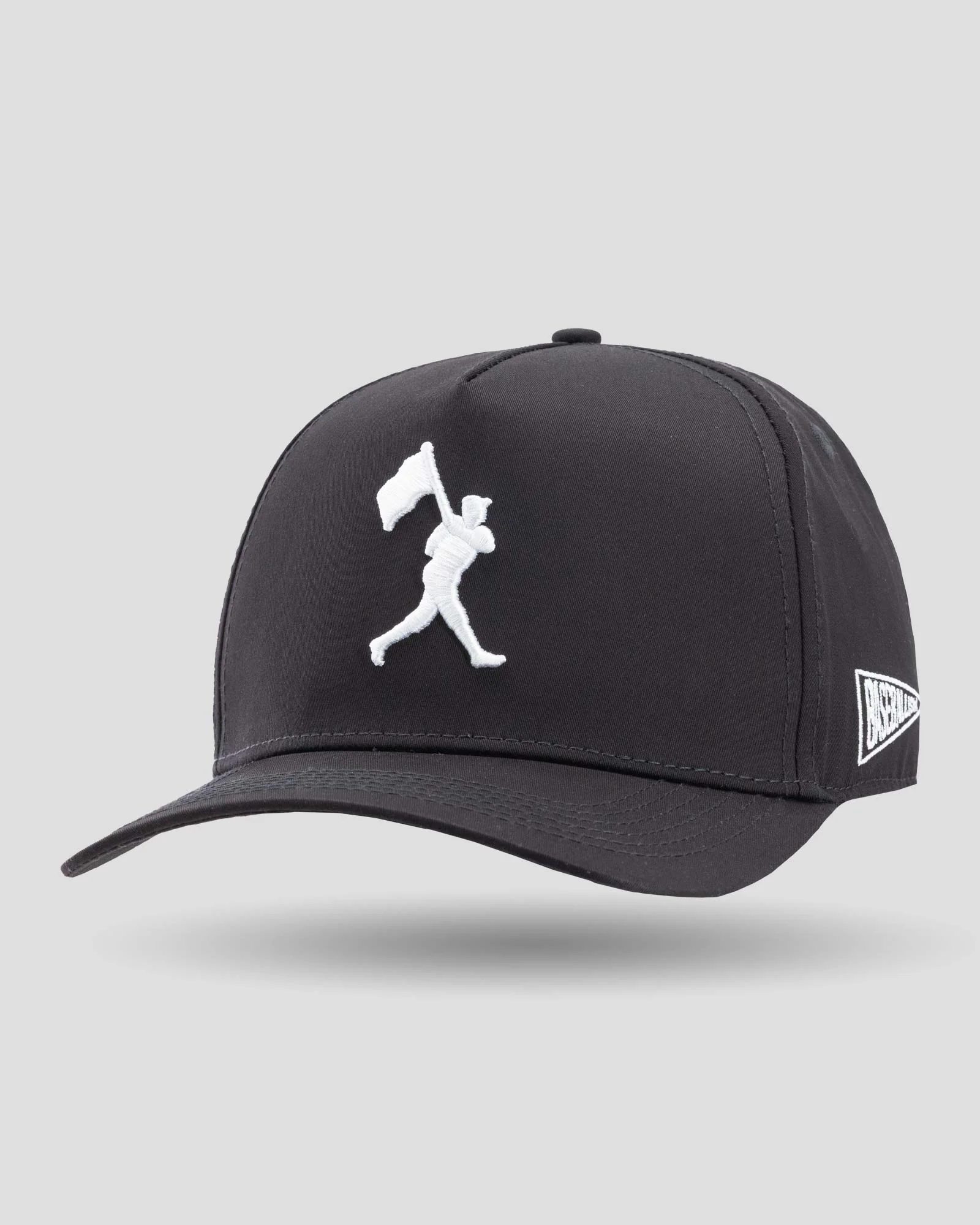 Flag Man Five Panel Cap - Black