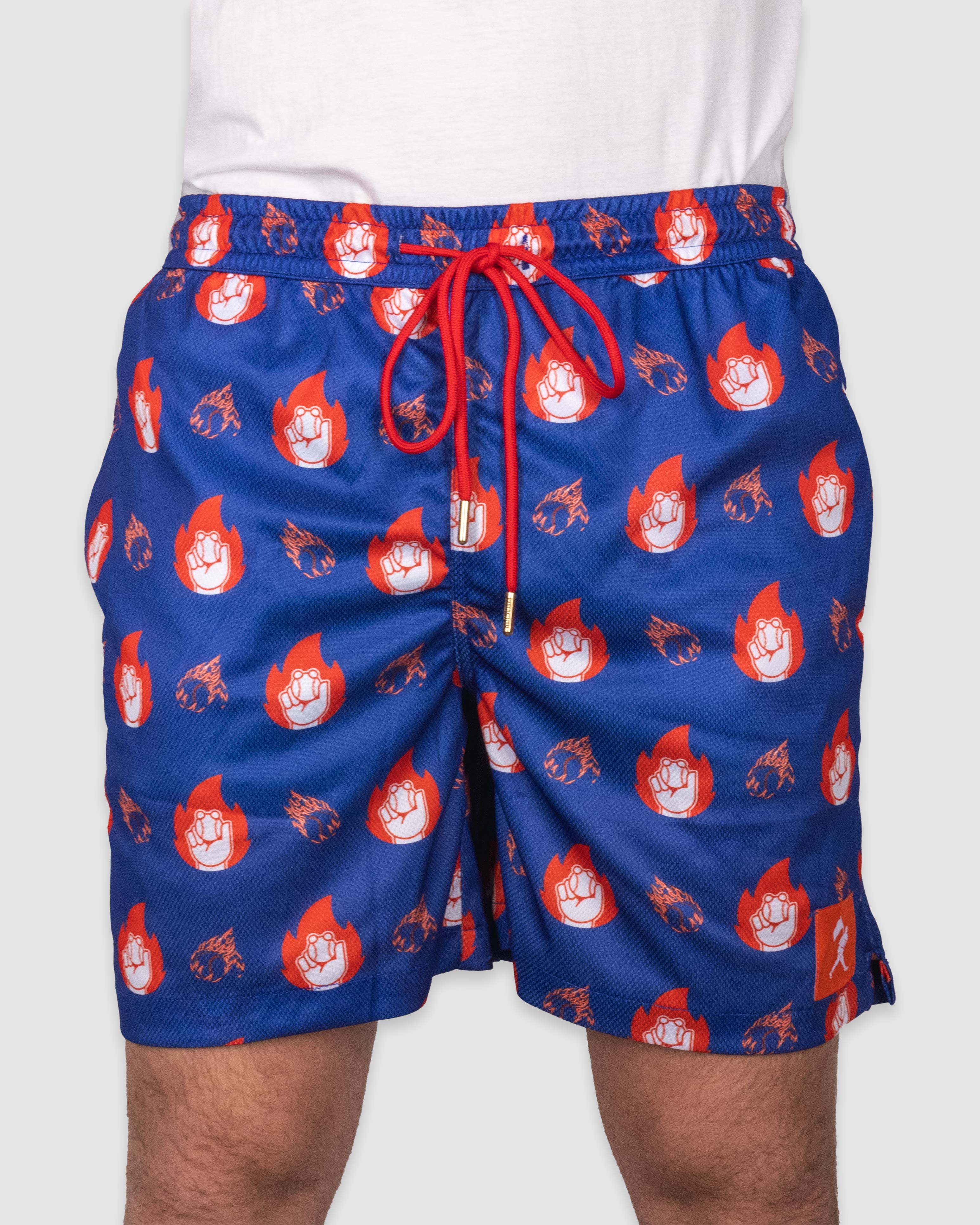 Flame Thrower Diamond Air Mesh Shorts - Image 2