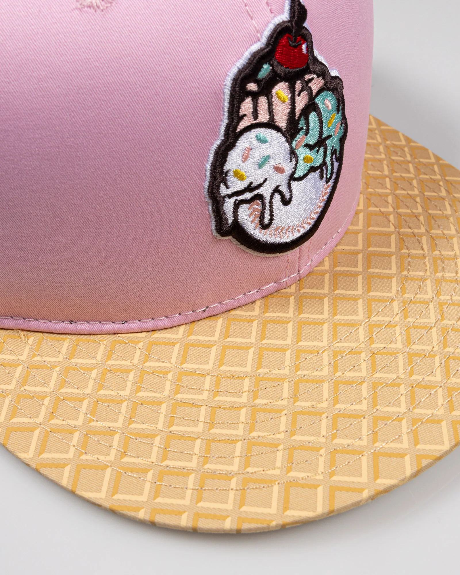 Frozen Treats Ice Cream Sundae Cap (Strawberry) - Youth - Image 5