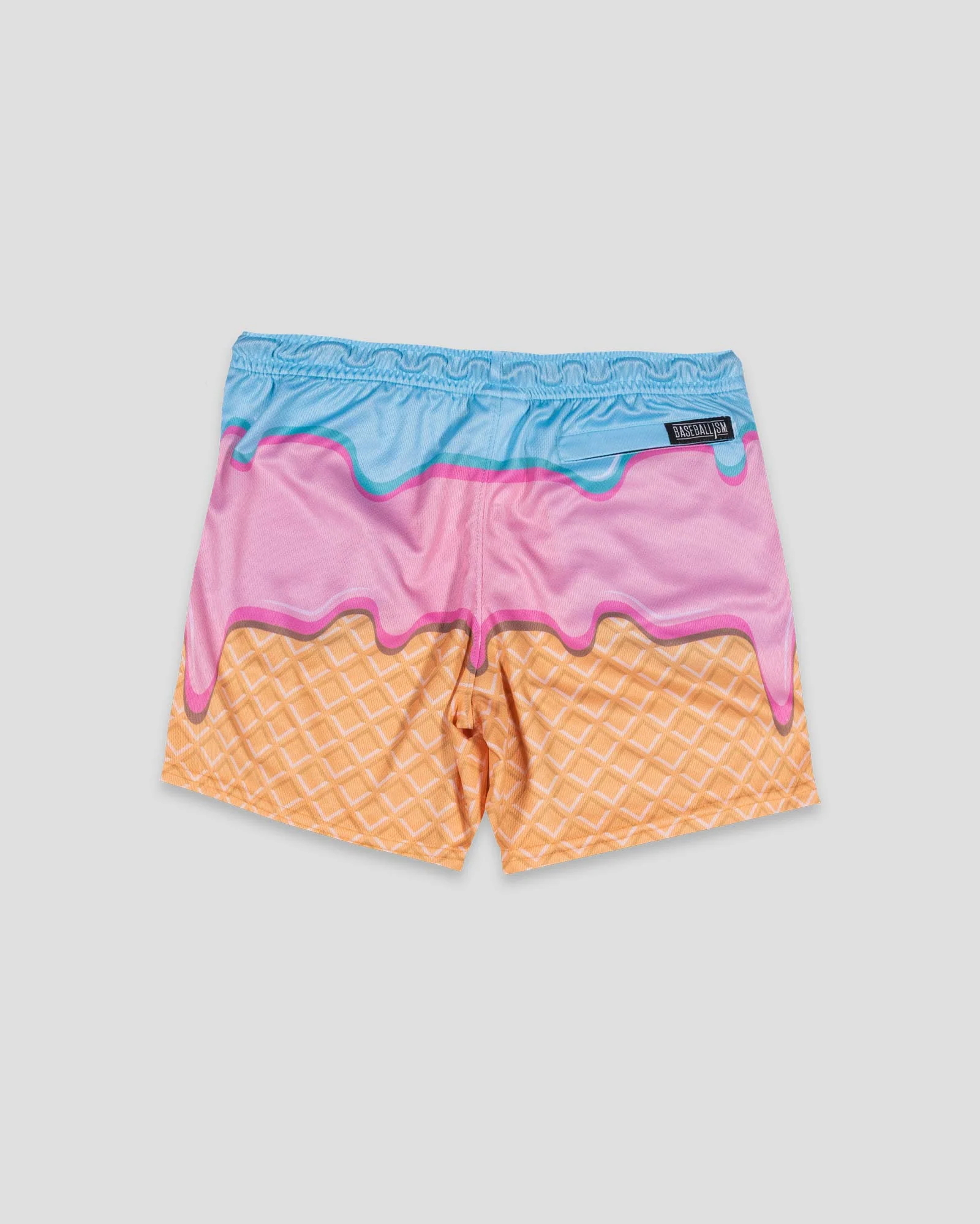 Frozen Treats Ice Cream Sundae Diamond Air Mesh Shorts - Youth - Image 2