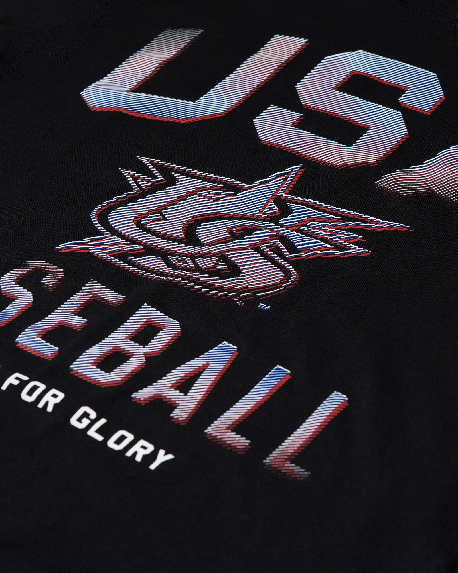 Gradient Print T-Shirt - Baseballism x USA Baseball - Image 2