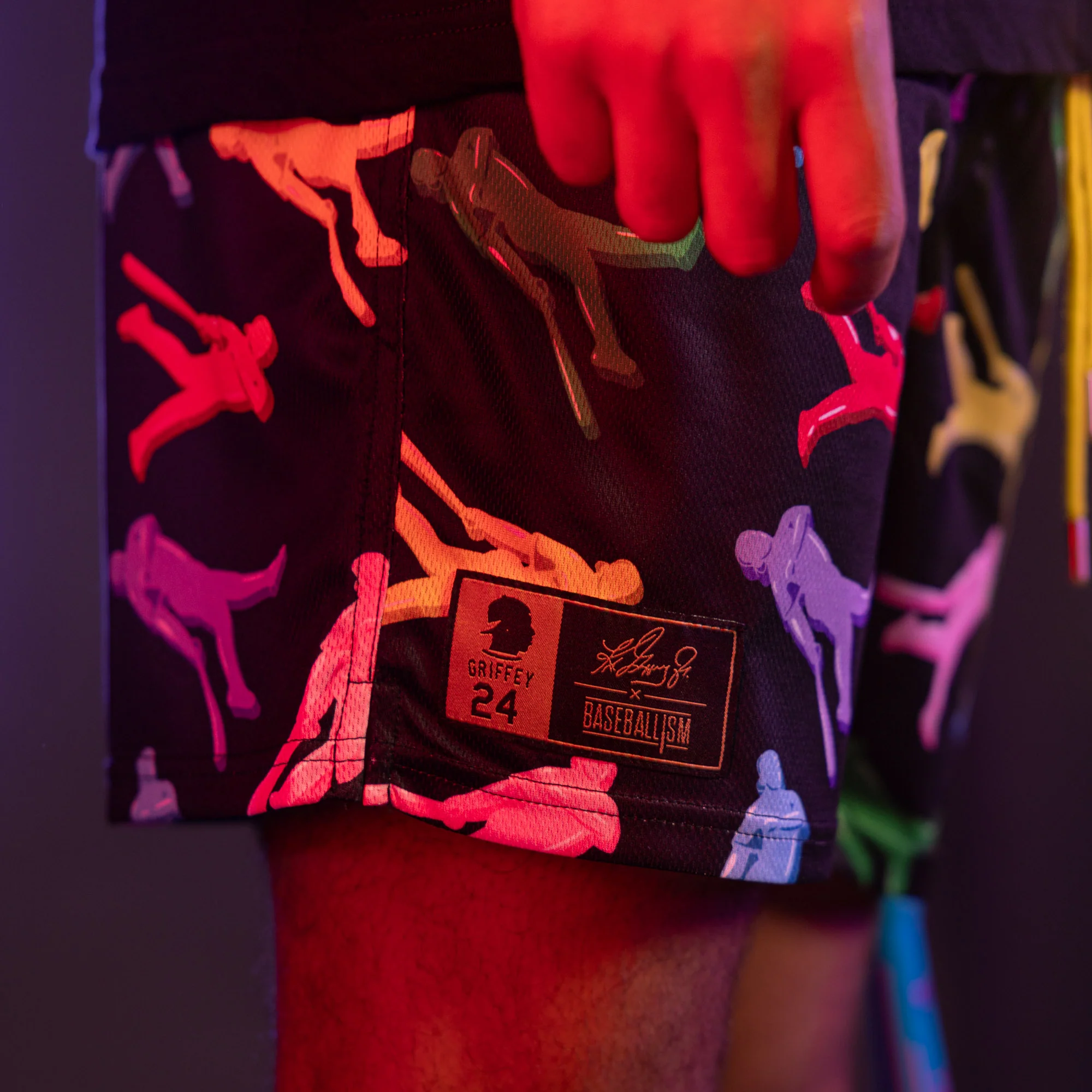 Griffey Jr. Sweet Swings Gummy Candy Diamond Air Mesh Shorts - Image 7