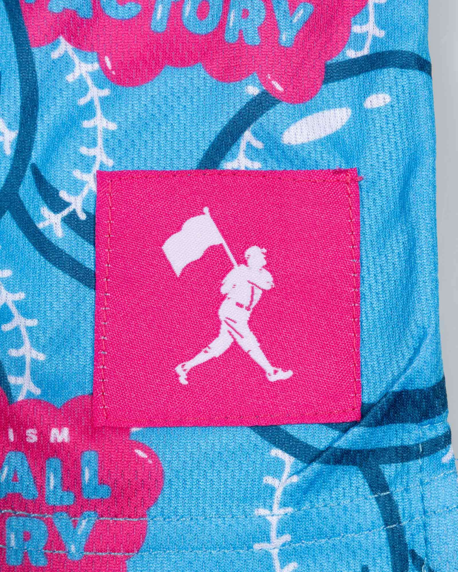 Gumball Factory Diamond Air Mesh Shorts - Light Blue - Image 3