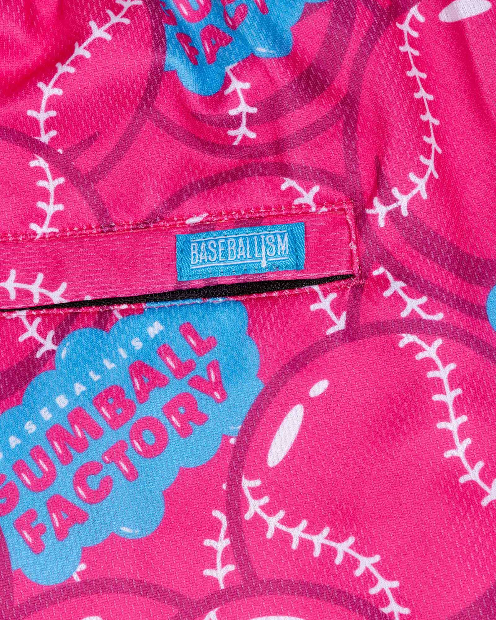 Gumball Factory Diamond Air Mesh Shorts - Pink - Image 5