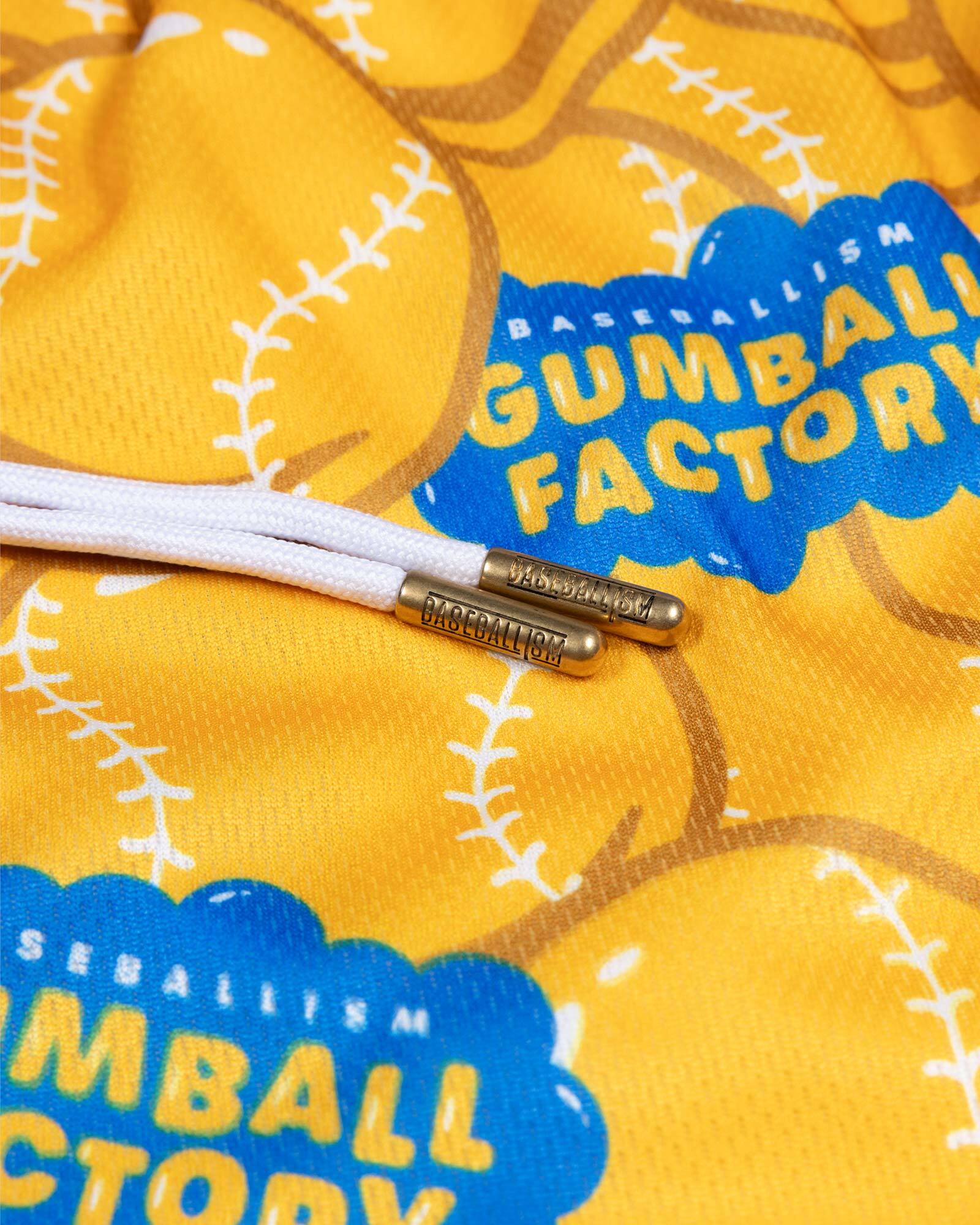 Gumball Factory Diamond Air Mesh Shorts - Yellow - Image 4