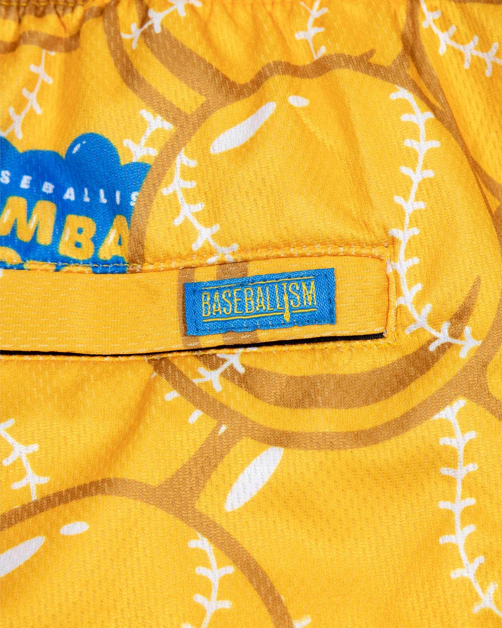 Gumball Factory Diamond Air Mesh Shorts - Yellow - Image 5