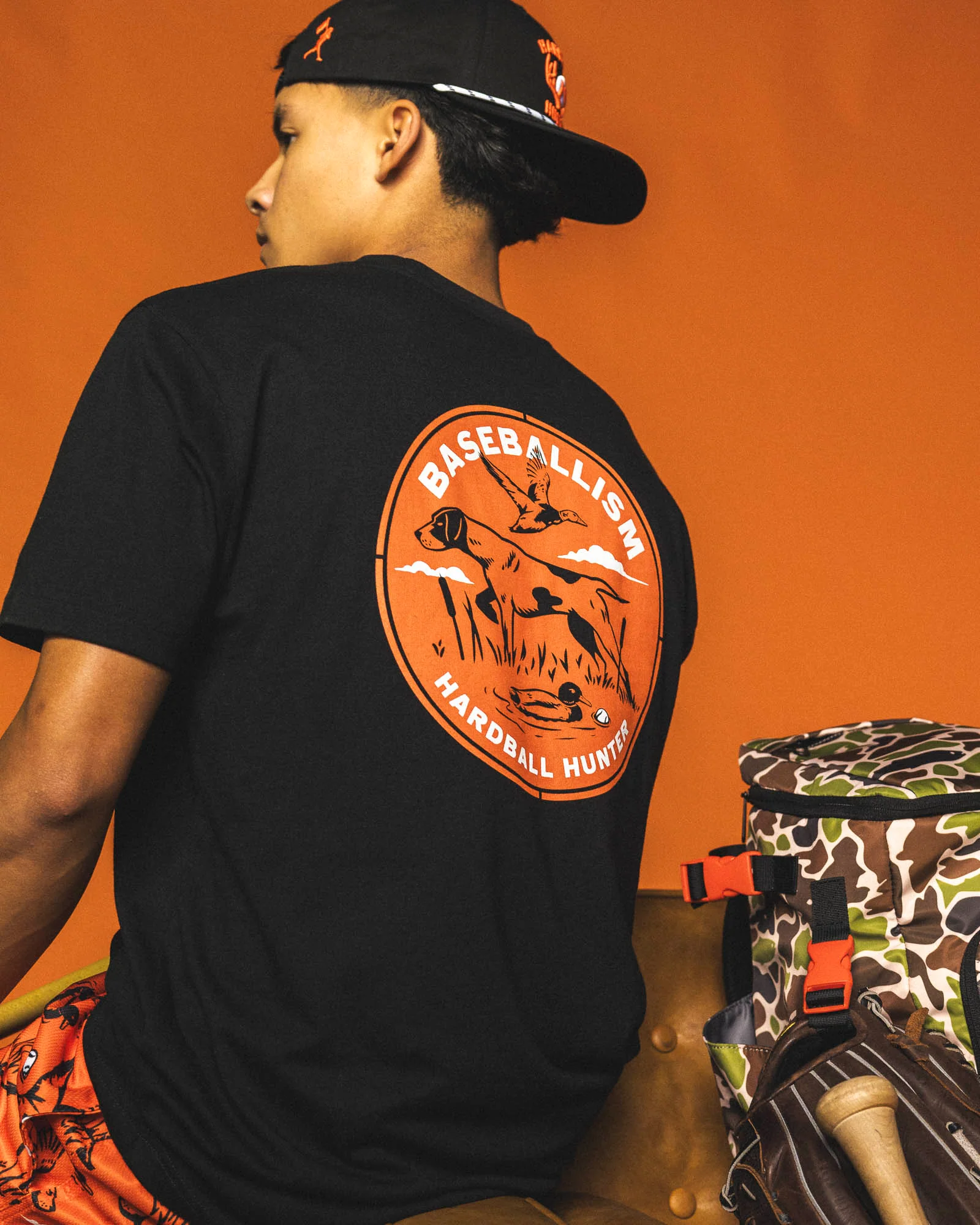 Hardball Hunter Antlers T-Shirt (Black) - Youth - Image 4