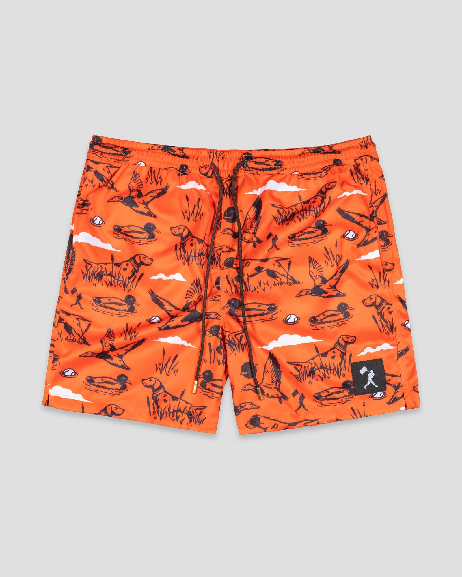 Hardball Hunter Diamond Air Mesh Shorts - Blaze Orange