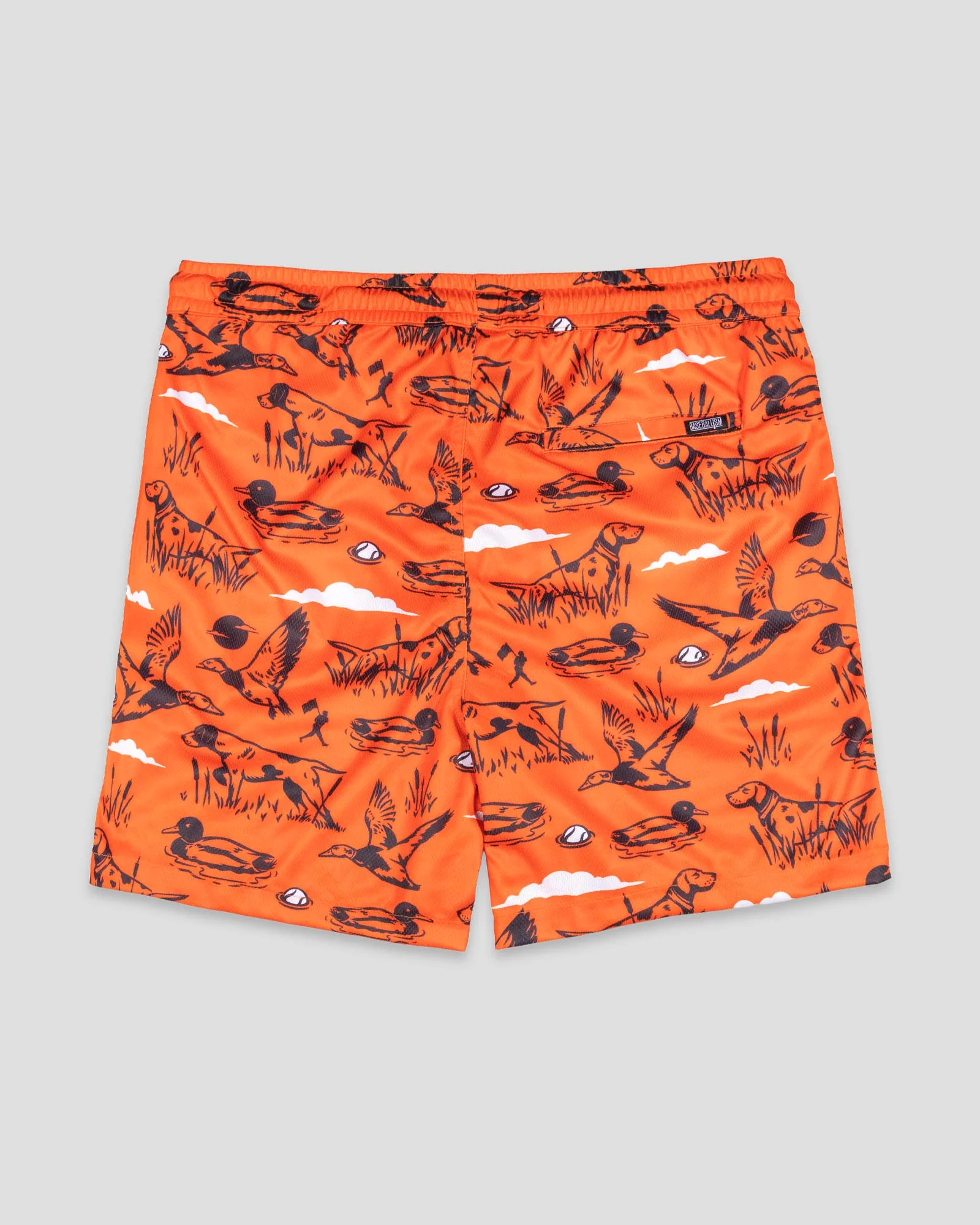Hardball Hunter Diamond Air Mesh Shorts - Blaze Orange - Image 2