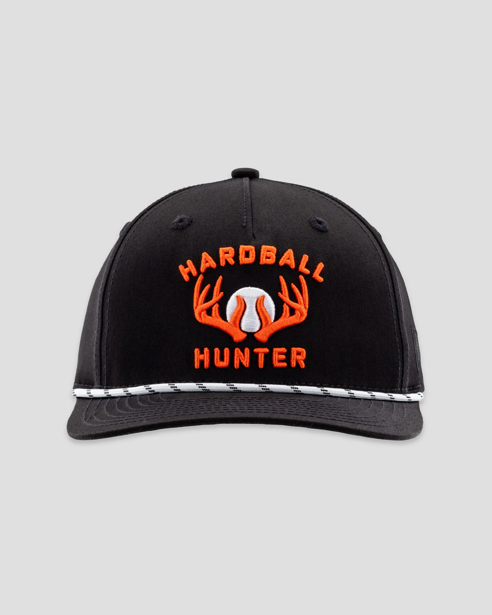 Hardball Hunter Five Panel Rope Cap - Black - Image 2
