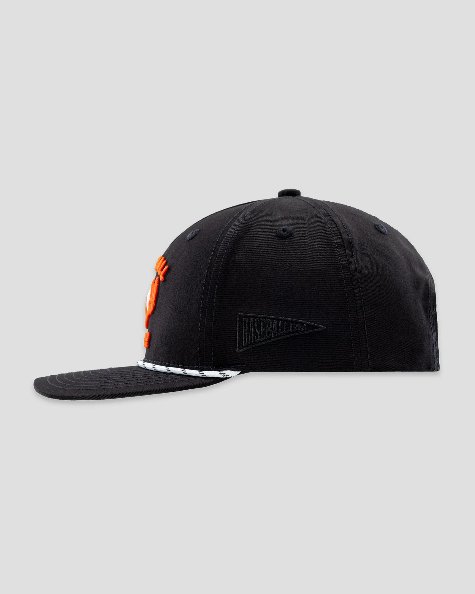 Hardball Hunter Five Panel Rope Cap - Black - Image 5