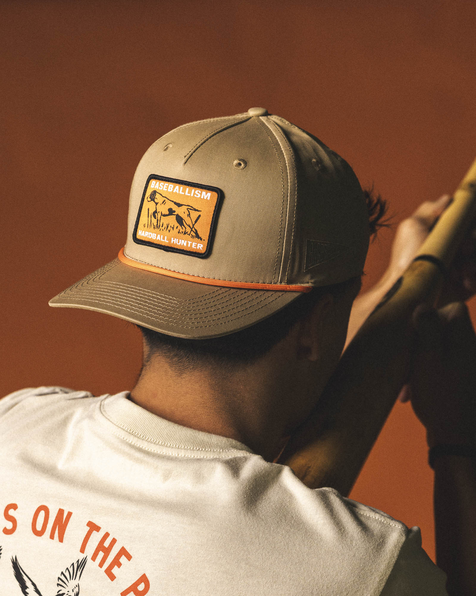 Hardball Hunter Five Panel Rope Cap - Khaki - Image 5