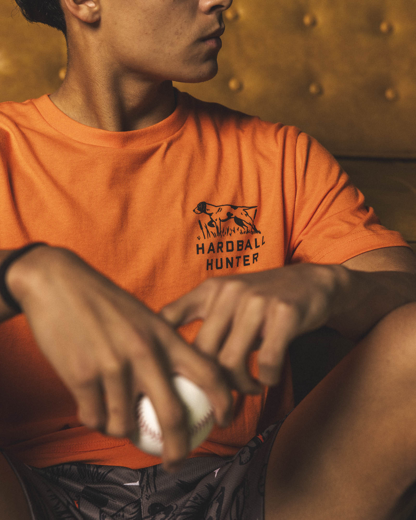 Hardball Hunter Hunting Badge T-Shirt (Blaze Orange) - Youth - Image 4