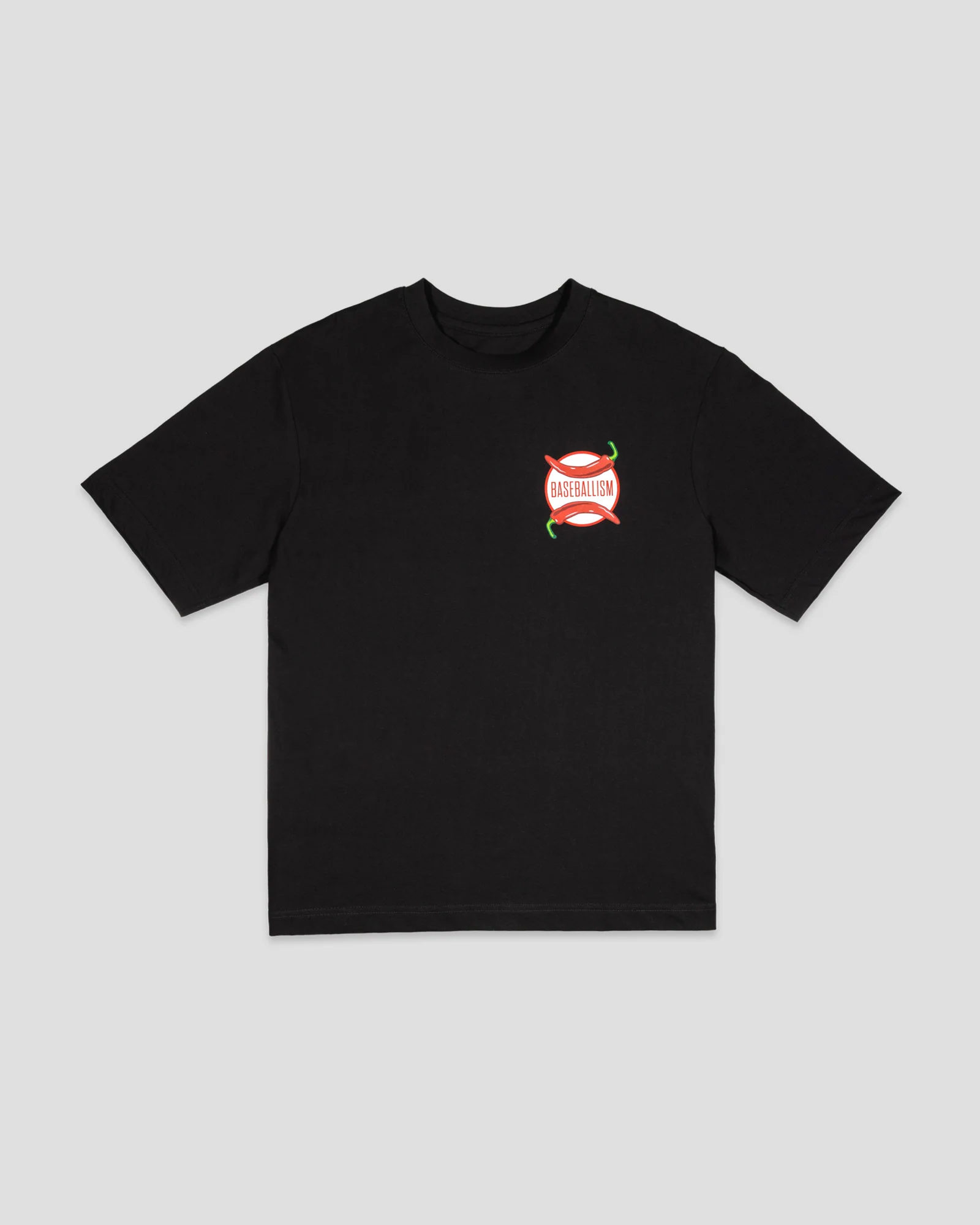 High Heat Hot Sauce Glow in the Dark Pima Cotton T-Shirt - Black - Image 2