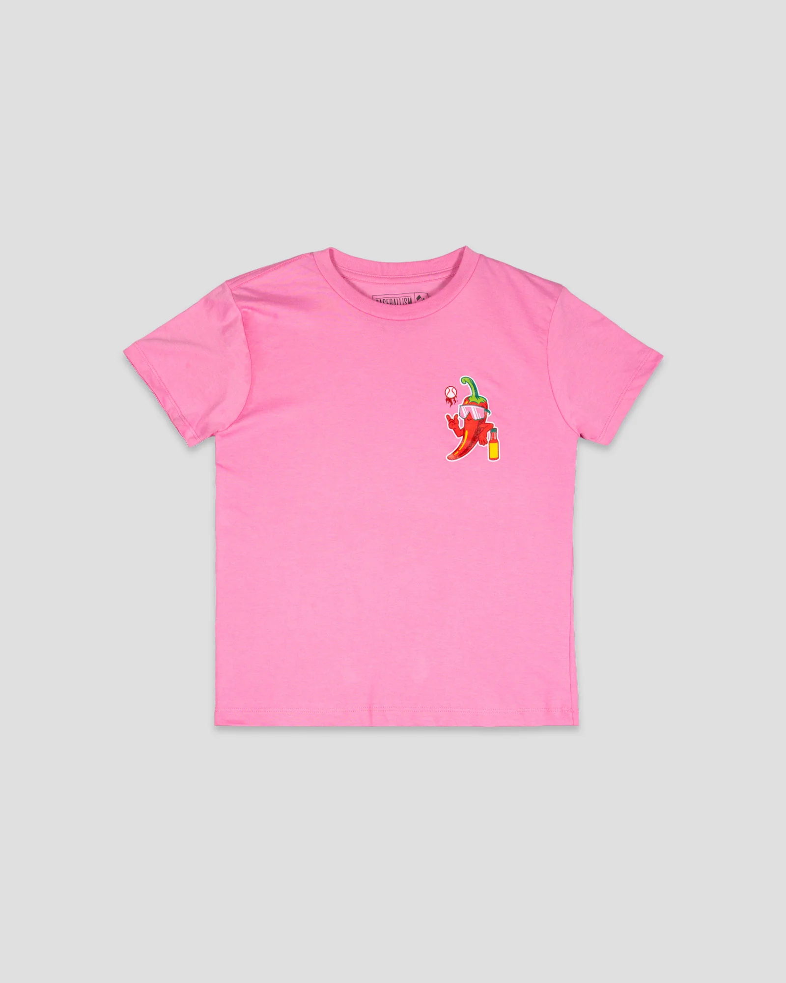 High Heat Hot Sauce Glow in the Dark T-Shirt (Pink) - Youth - Image 2